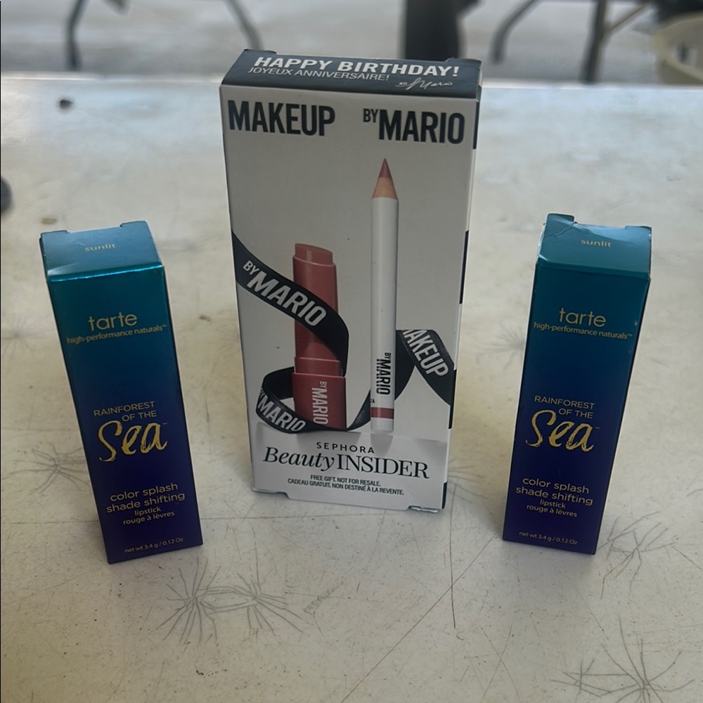 Makeup By Mario Red and Blue Lipstick Collection